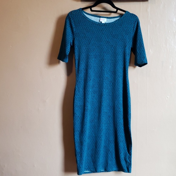 NWOT Lularoe Julia Extra Small Blue Paisley Print - Picture 2 of 8